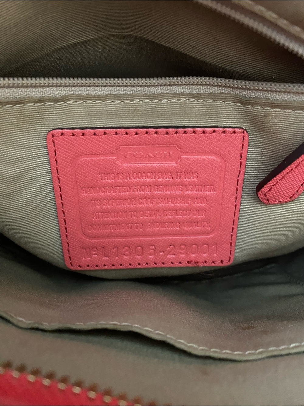 Coach Madison Saffiano leather mini North/South tote - Picture 12 of 15